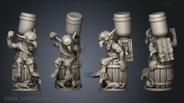 Goblin Waterboy stl model for CNC