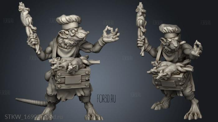 Rat Food Seller stl model for CNC