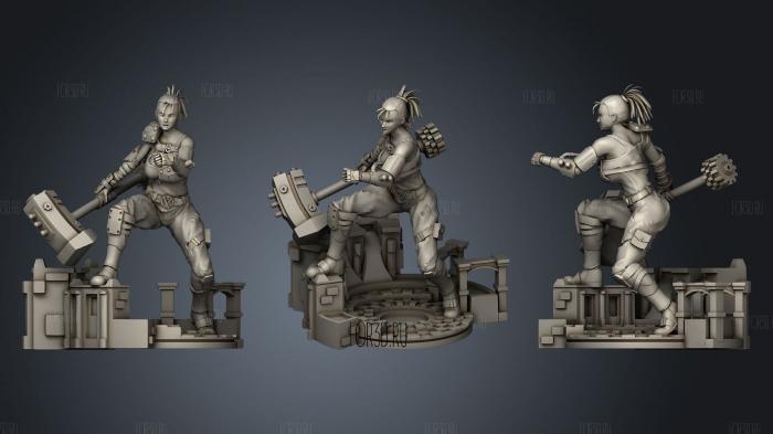 Rahdlen Battle Ready stl model for CNC