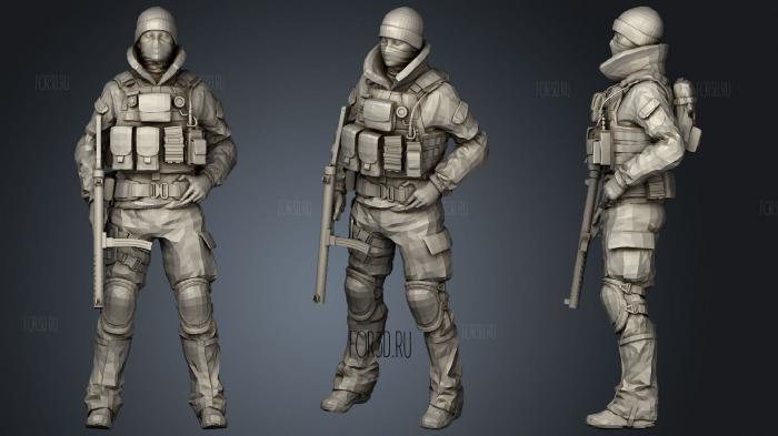 RAINBOW SIX stl model for CNC