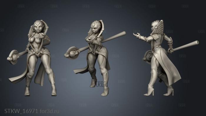 Pinup Magus stl model for CNC