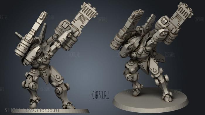 Piper Makes Commander Eclipse Shadowsun primaris et Solar stl model for CNC