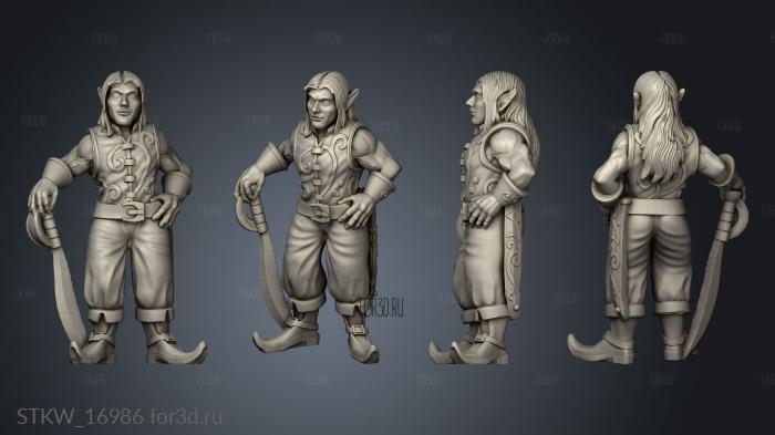 Pirate Elf 3d stl модель для ЧПУ