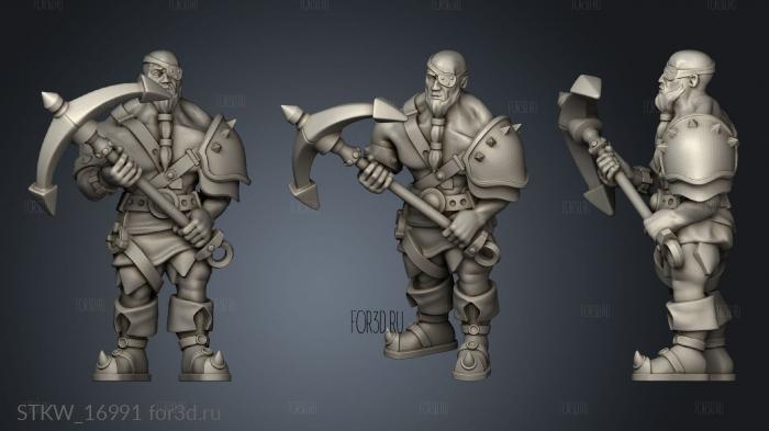 Pirate Goliath Male 3d stl модель для ЧПУ