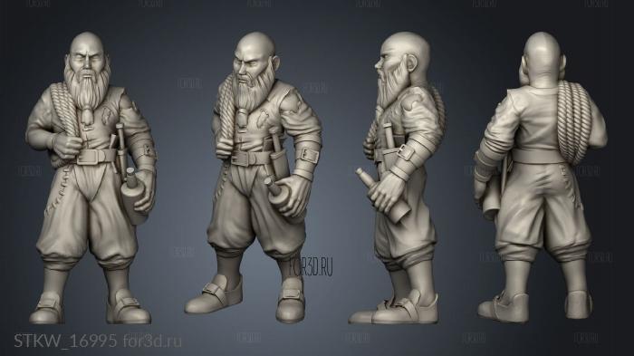 Pirate Human Crewman 3d stl модель для ЧПУ