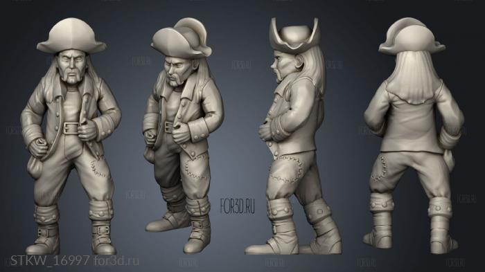 Pirate Human Crewman 3d stl модель для ЧПУ