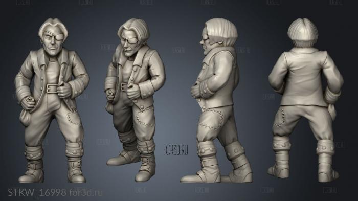 Pirate Human Crewman 3d stl модель для ЧПУ