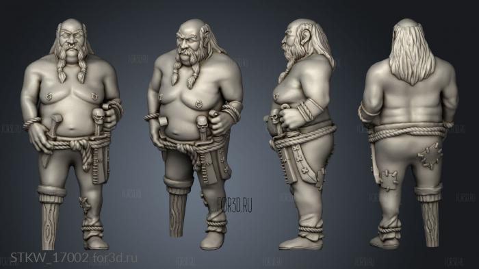 Pirate Human Male Fat 3d stl модель для ЧПУ