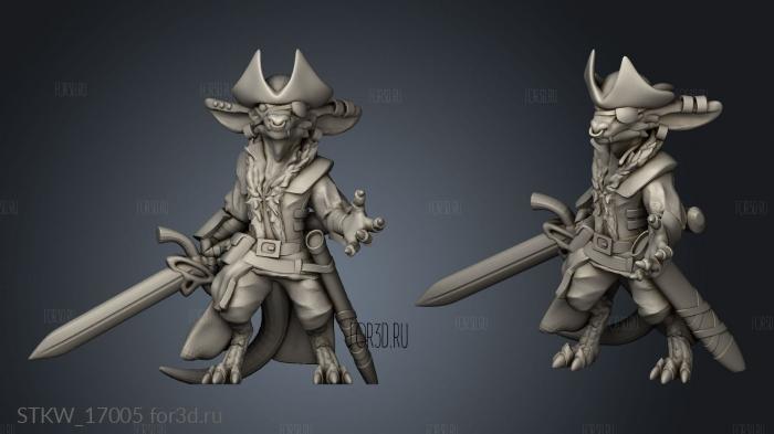 Pirate kobold pirate 3d stl модель для ЧПУ