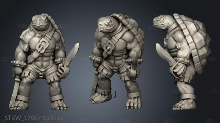 Pirate Turtle stl model for CNC