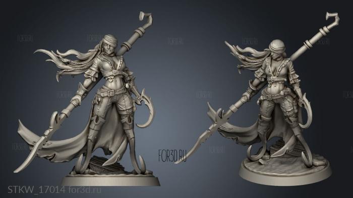 Dead Seas Heroes Acrobat Assassin stl model for CNC