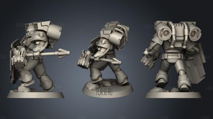 Raven Guard Hammer Captain stl model for CNC