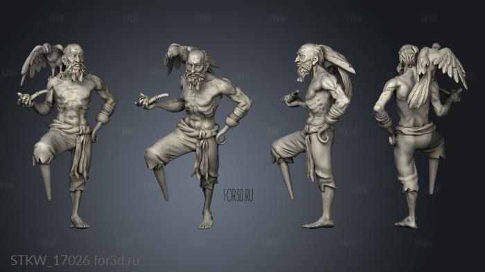 Pirates Grim Waters Sailor Pose stl model for CNC