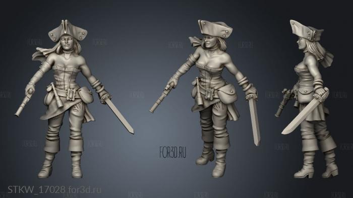 Pirates the White Sea sarah 3d stl модель для ЧПУ