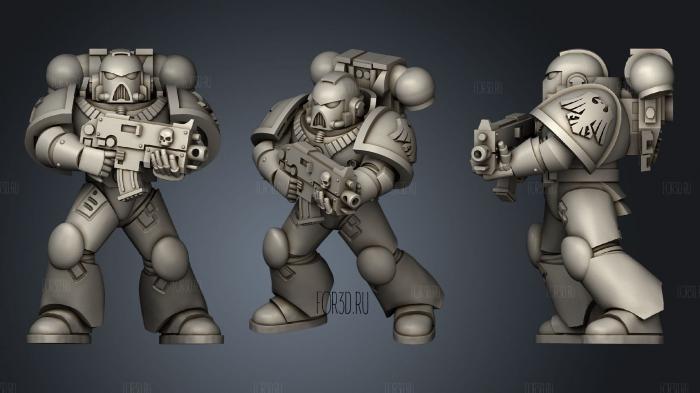 Raven Soldier 007 stl model for CNC