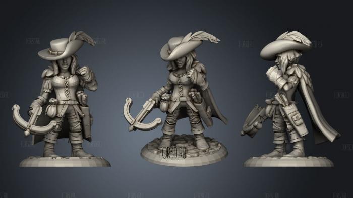 Raven the Treasure Hunter stl model for CNC