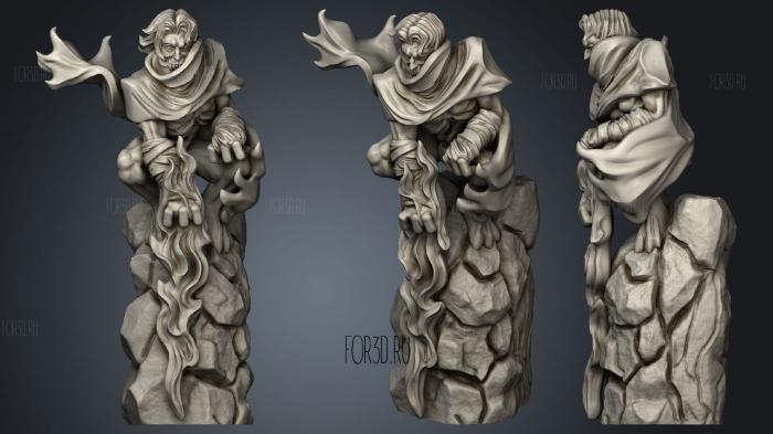 Raziel miniature stl model for CNC