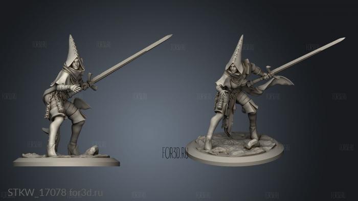 Penitent Maidens maiden stl model for CNC