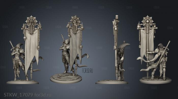 Plague City Troops Penitent Maidens maiden banner 3d stl модель для ЧПУ