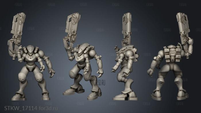 CYBER MECHA SUIT WEAPON CYBERPUNK BATTLE stl model for CNC