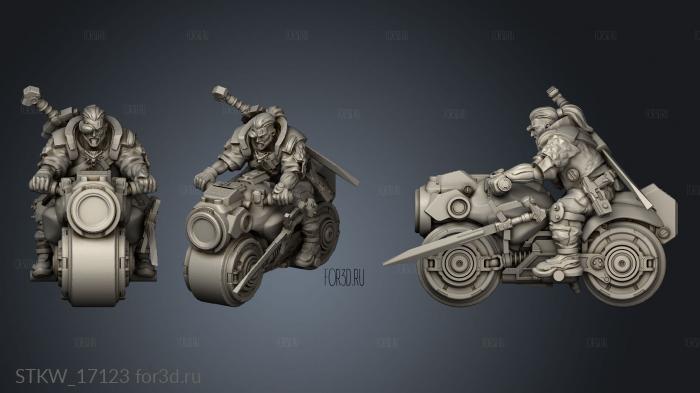 CYBER witcher biker cyberpunk stl model for CNC