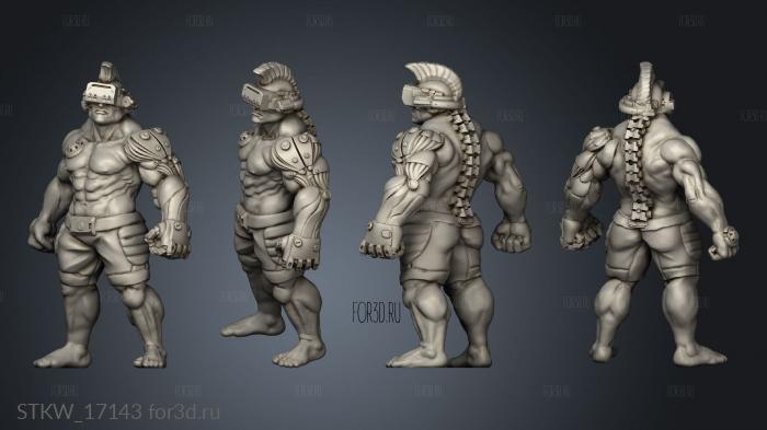 CYBERPUNK MALE GANG MEMBER stl model for CNC