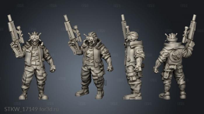 CYBERPUNK NET HUNTER stl model for CNC