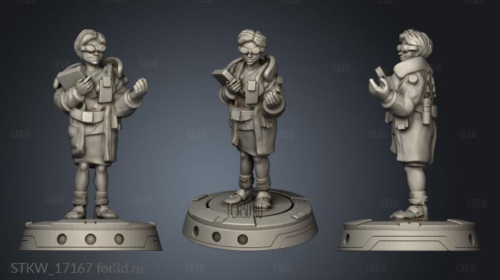 Miniatures CYBERDOC FEMALE SF 3d stl модель для ЧПУ