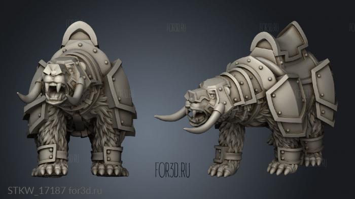 Polar Bear Mount 3d stl модель для ЧПУ