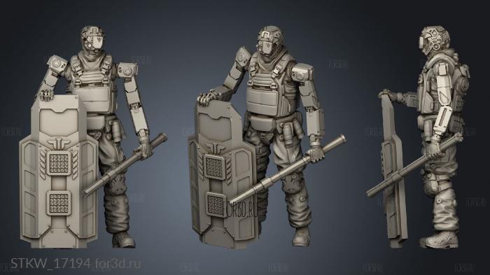 Police Droids Henry 3d stl модель для ЧПУ