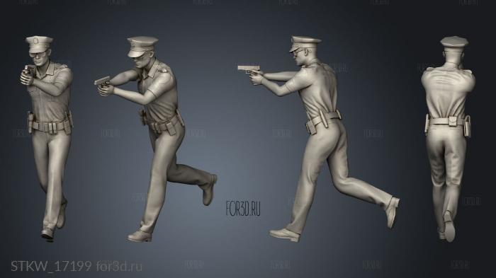 Police Figure 3d stl модель для ЧПУ