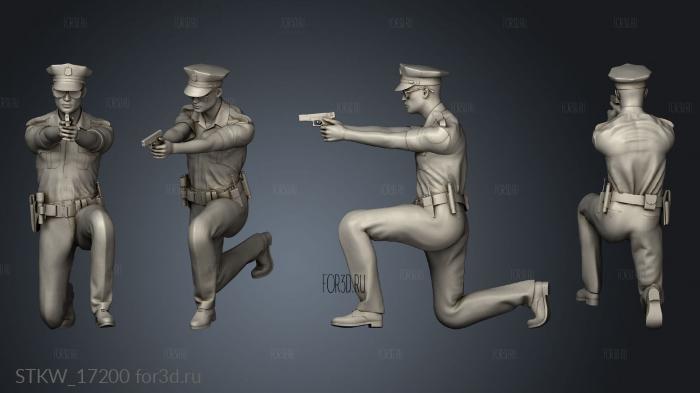 Police Figure 3d stl модель для ЧПУ