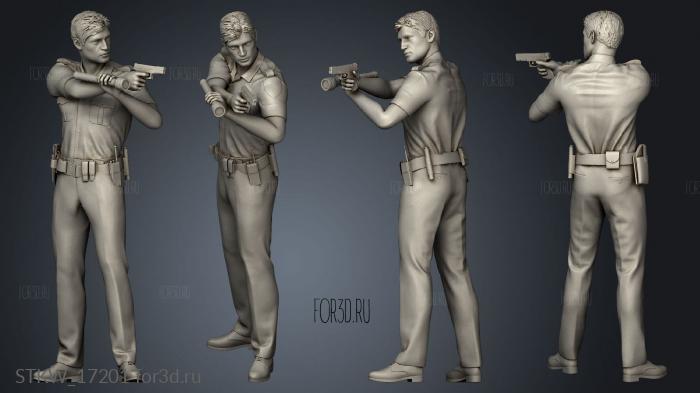 Police Figure 3d stl модель для ЧПУ