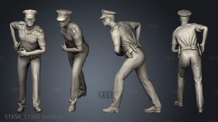 Police Figure 3d stl модель для ЧПУ