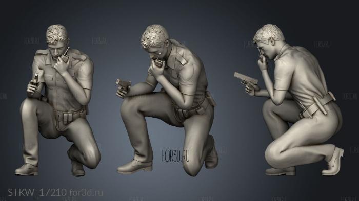 Police Figure 3d stl модель для ЧПУ