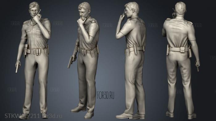 Police Figure 3d stl модель для ЧПУ