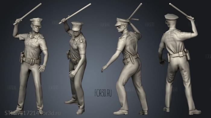 Police Figure 3d stl модель для ЧПУ