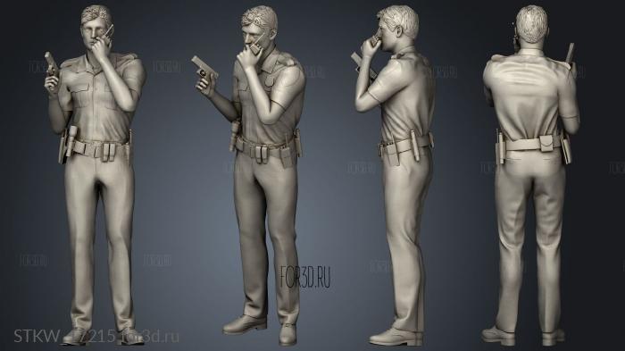 Police Figure 3d stl модель для ЧПУ