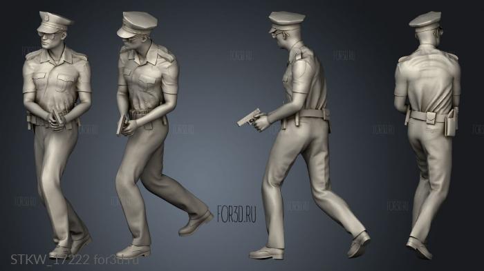 Police Figure 3d stl модель для ЧПУ