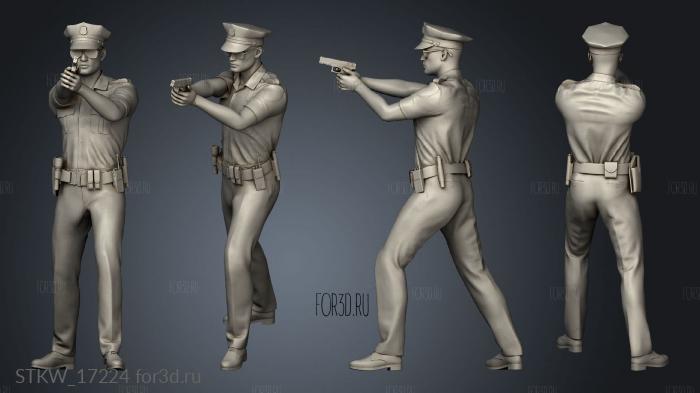 Police Figure 3d stl модель для ЧПУ