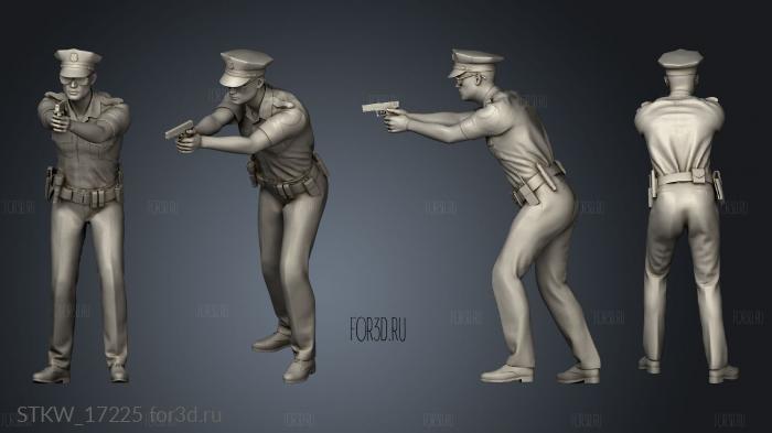 Police Figure 3d stl модель для ЧПУ