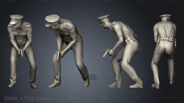 Police Figure 3d stl модель для ЧПУ