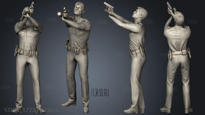 Police Figure 3d stl модель для ЧПУ