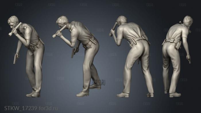 Police Figure 3d stl модель для ЧПУ