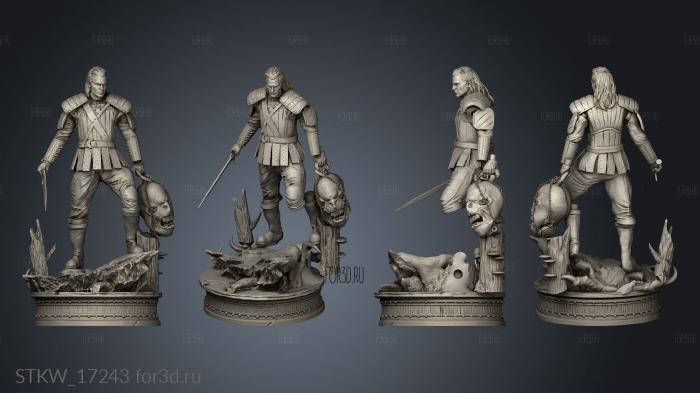 Pop Totem The Witcher 3d stl модель для ЧПУ