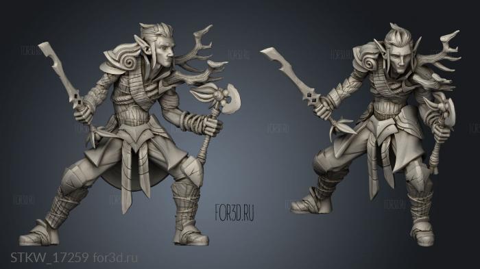 Pose Forest Elf 3d stl модель для ЧПУ