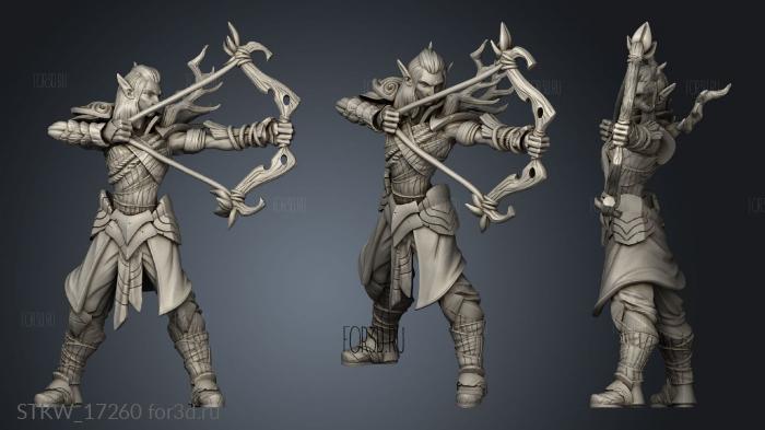 Pose Forest Elf stl model for CNC