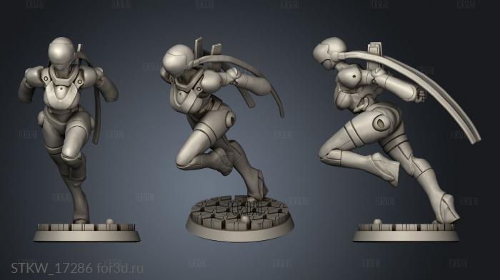 POST LAUNCH BUBBLEGUM CRISIS LINNA YAMAZAKI 3d stl модель для ЧПУ