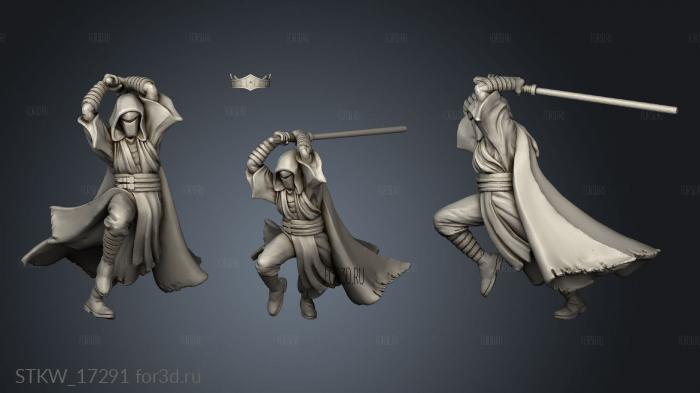 Power JEDI WOMAN stl model for CNC