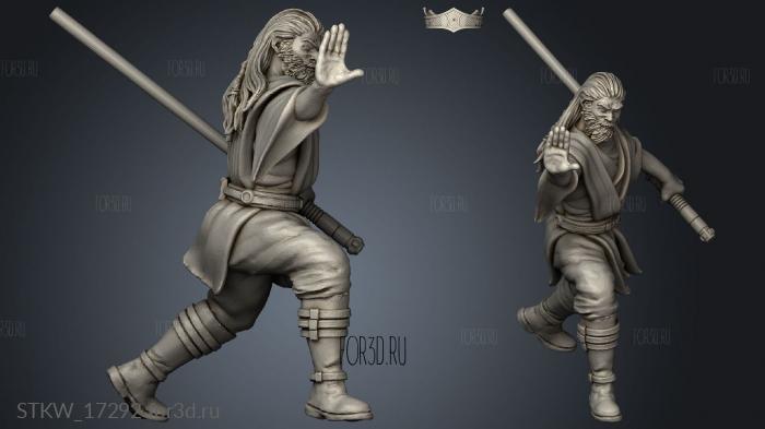 Power JEDI WOMAN stl model for CNC